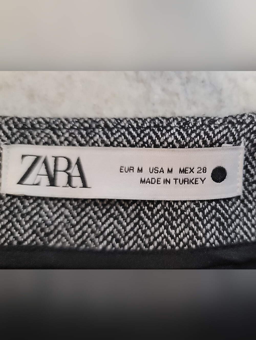 ZARA Lined Midi Pencil Skirt Back Zip Women's Medium Business Casual - Picture 6 of 10